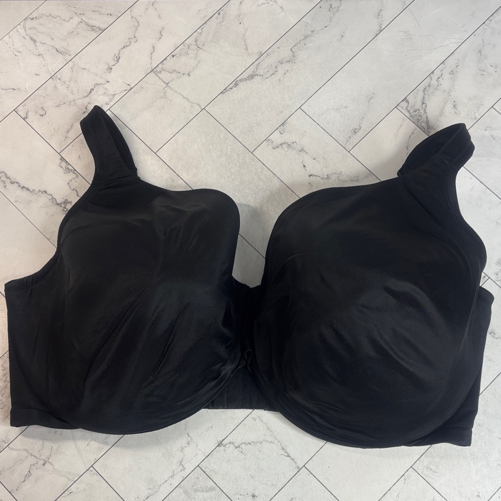 NWOT Cacique Lane Bryant Womans Bra Black Full Coverage UNDERWIRE 46H